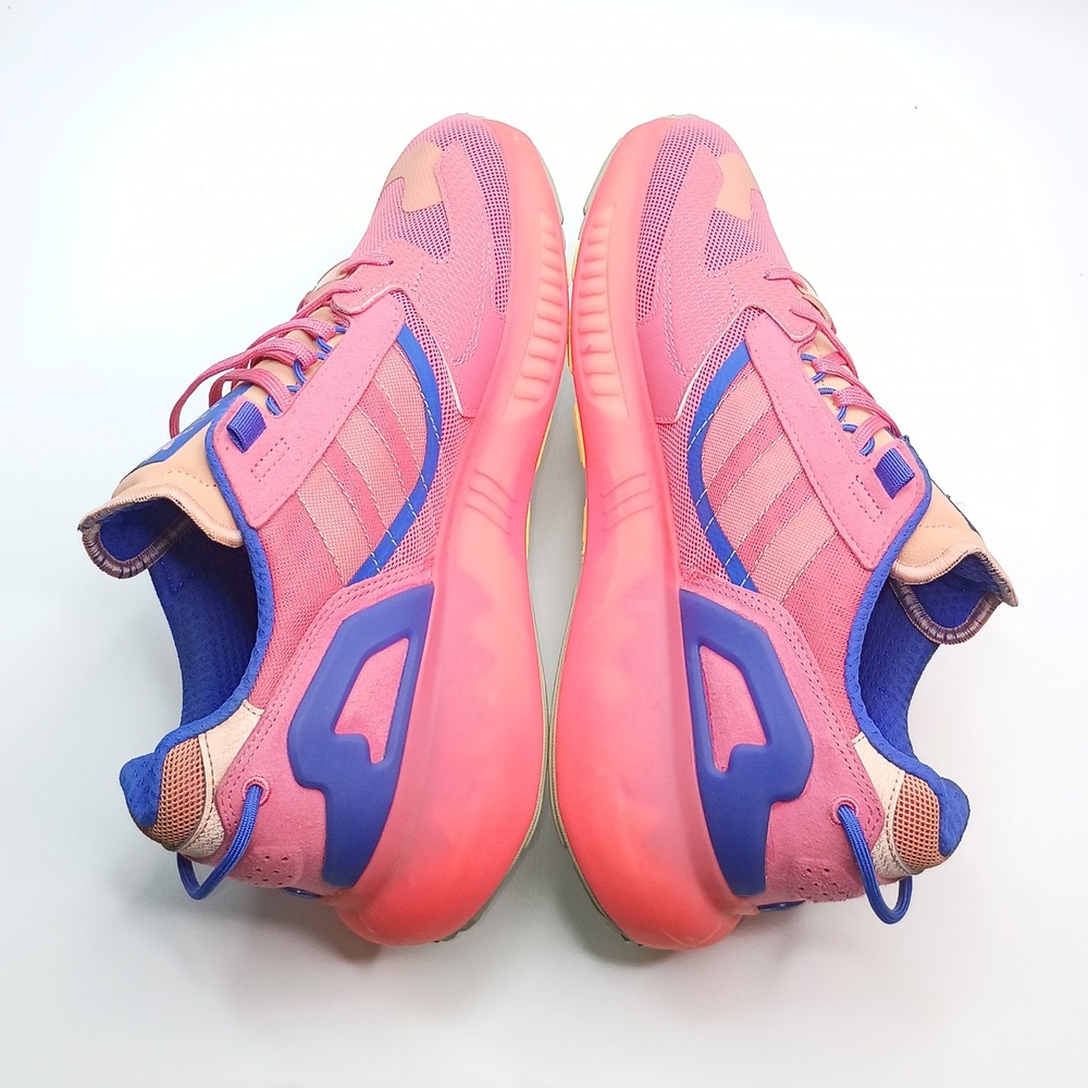 Adidas ZX 2K Boost 2.0 Womens Pink Blue Running Shoes GZ7876 Size 11 - Picture 6 of 9